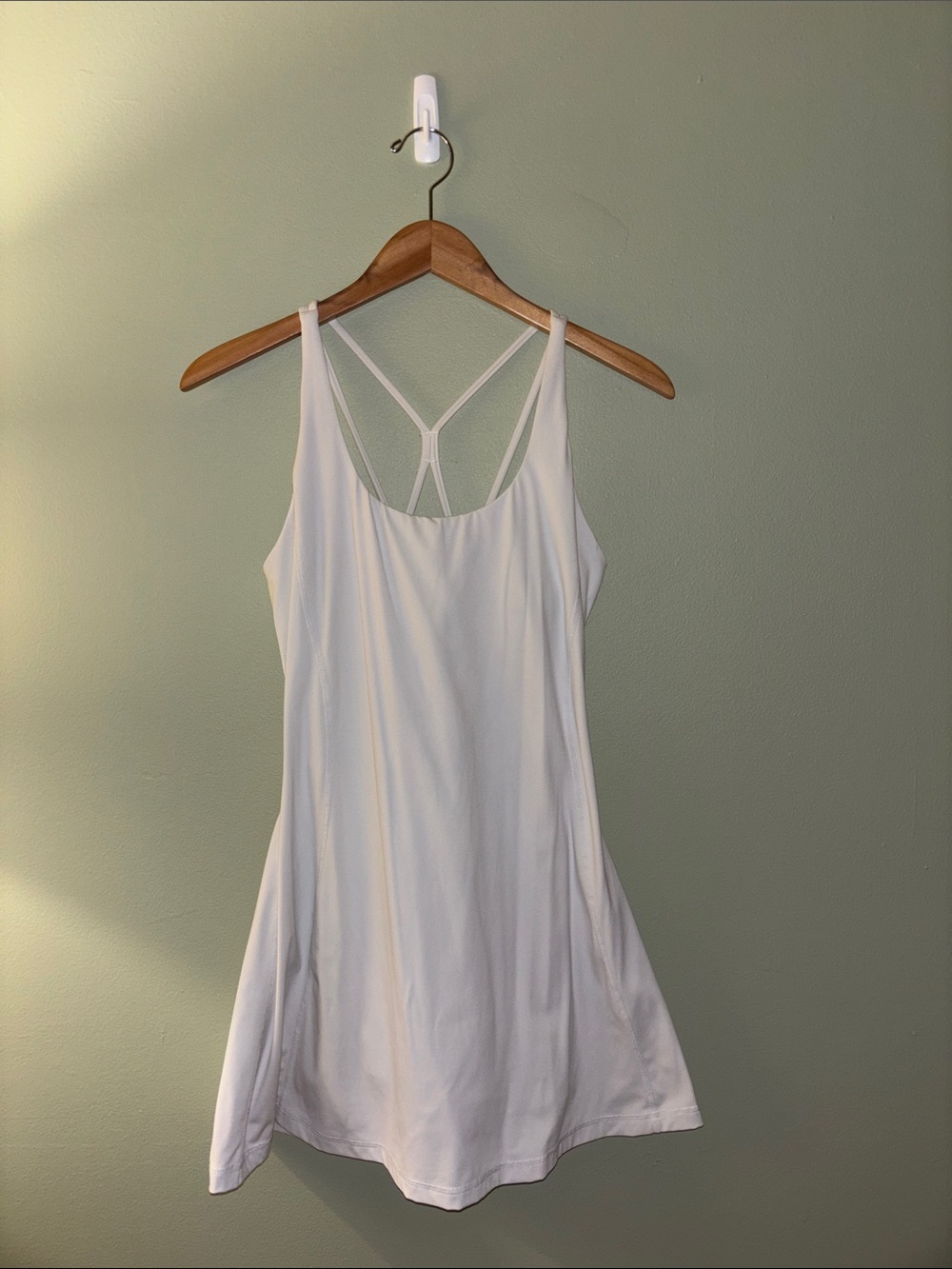 White Strappy Back workout dress
